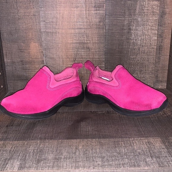 LANDS END toddler slip on shoes-‎ size 9- suede Leather - Picture 2 of 9